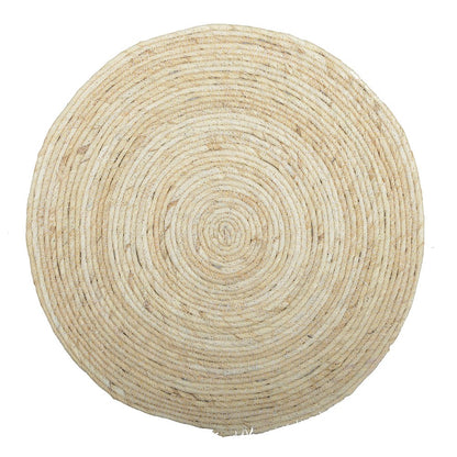 Aulica round rope placemat for elegant natural table decor