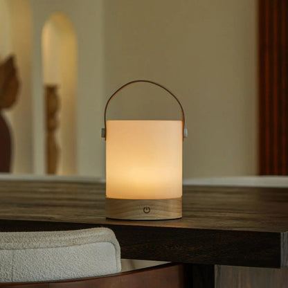 Avery Lamp with leather handle for easy portable use