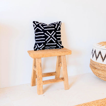BIMA Black Cotton Cushion Cover cotton basket modern decorative throw pillow