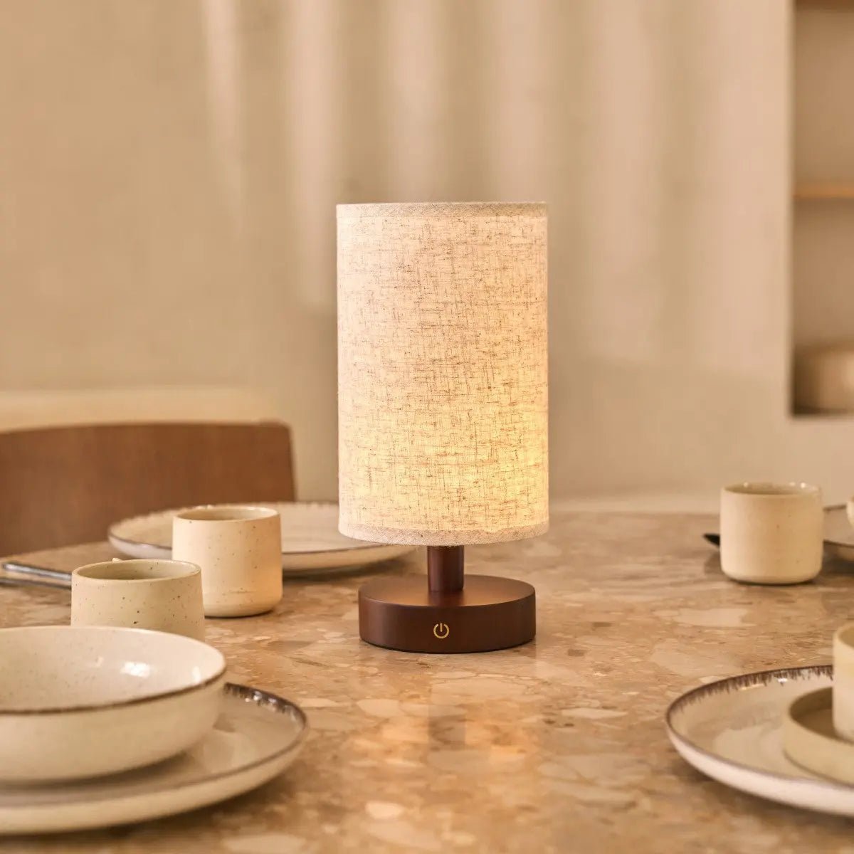 Sustainable Ben Lamp made from durable eco-friendly rubberwood