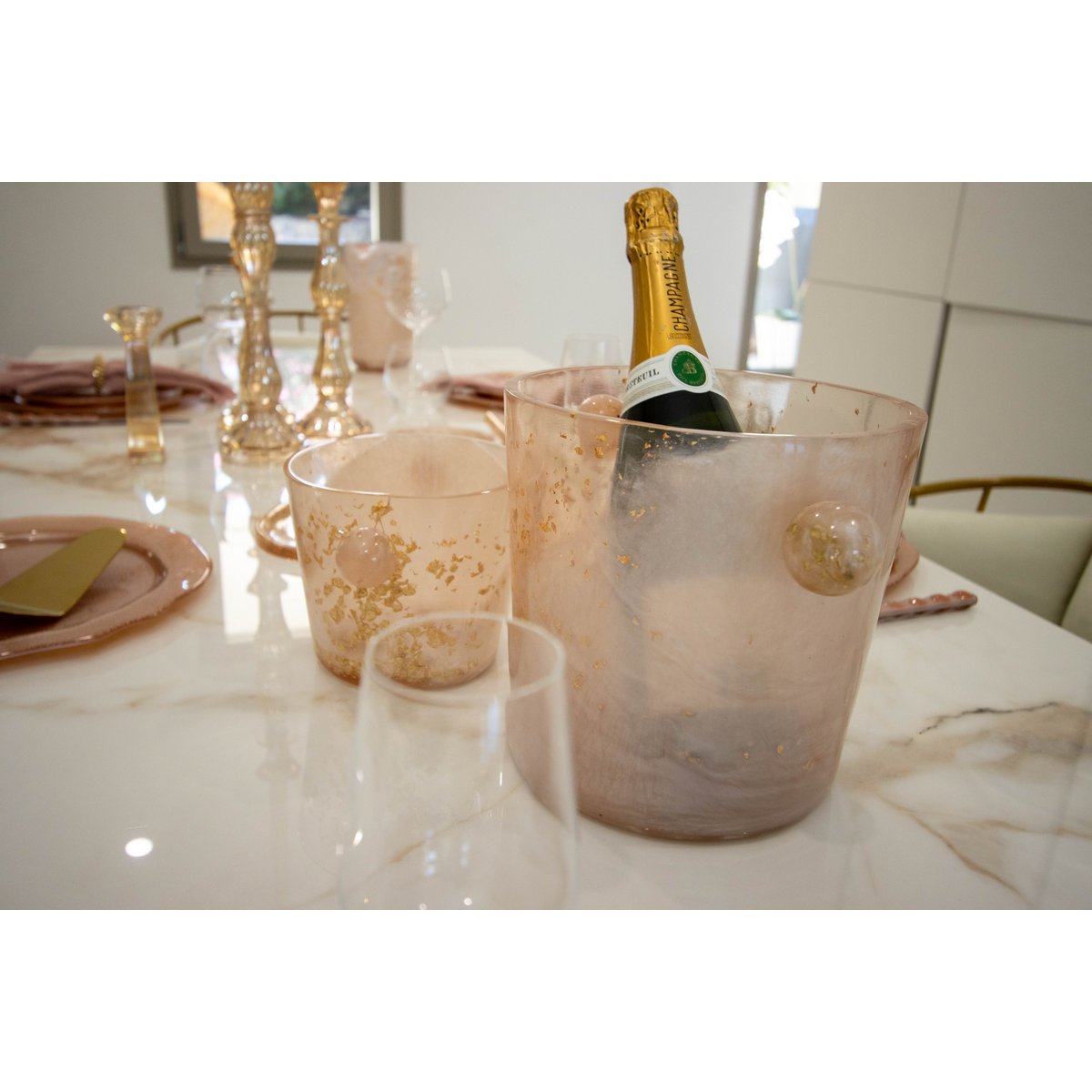Champagne Bucket in Resin resin modern bar accessory
