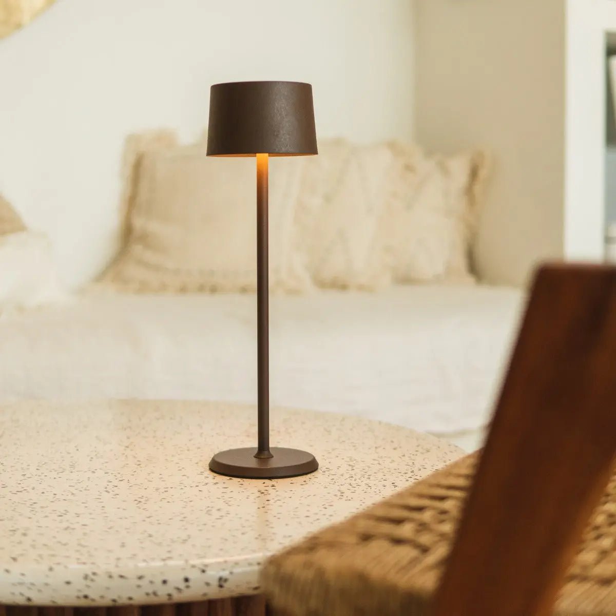 Stylish David Lamp blending modern design with rechargeable lighting convenience