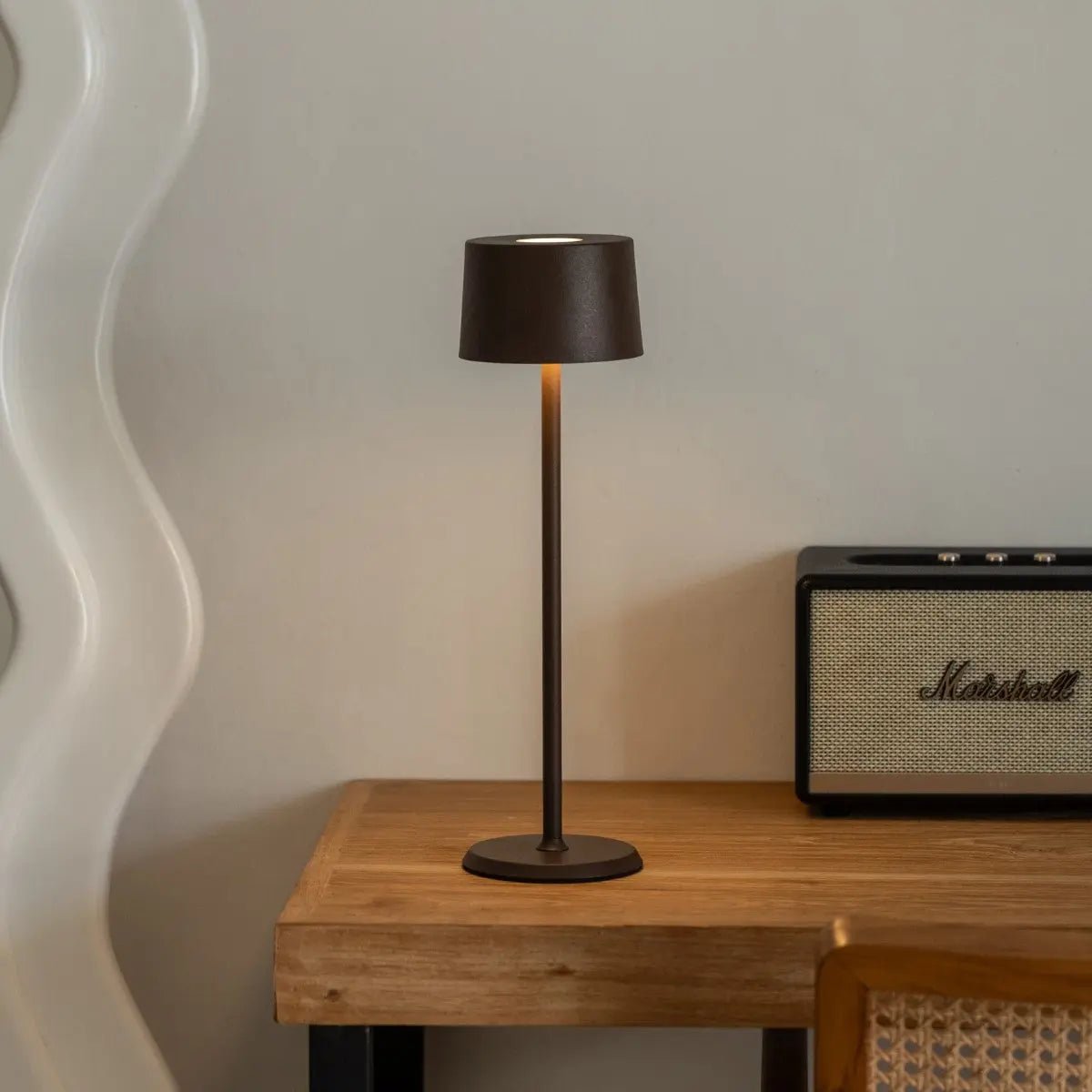 USB C charging cable for David Mocha Brown Rechargeable Table Lamp