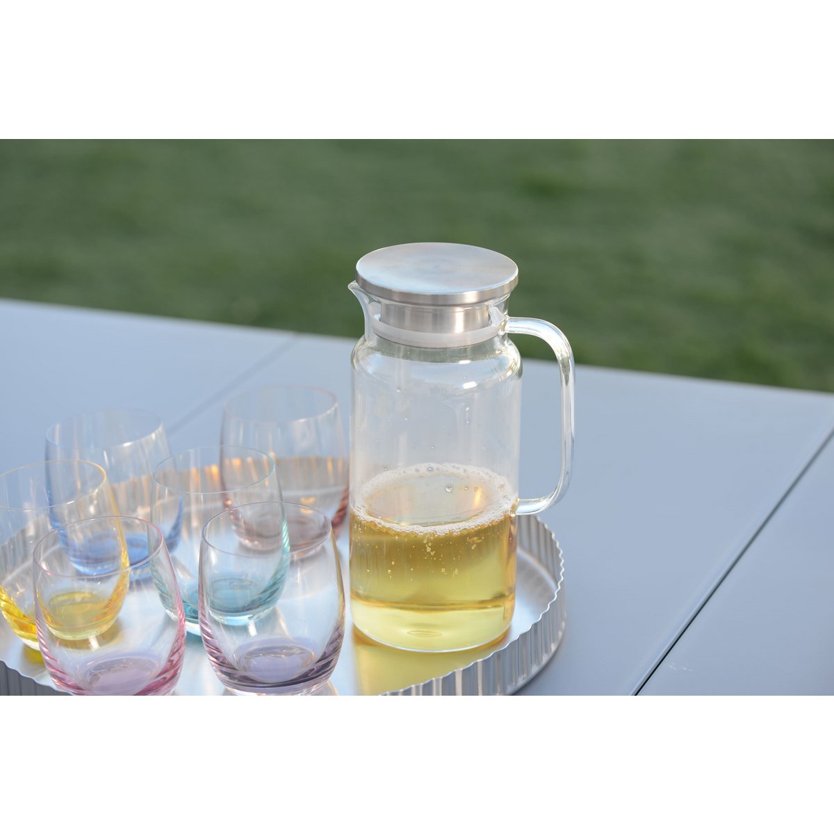 Glass Water Carafe 1.2 L serving water