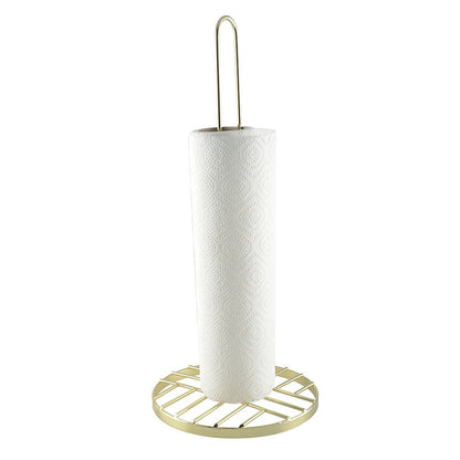 Stylish gold paper towel holder for modern kitchen decor