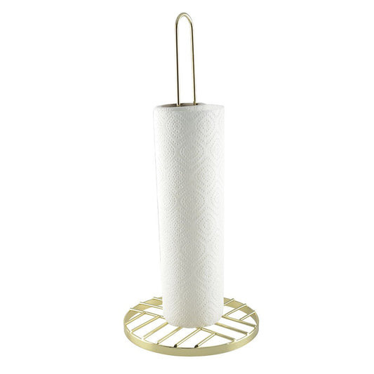 Stylish gold paper towel holder for modern kitchen decor