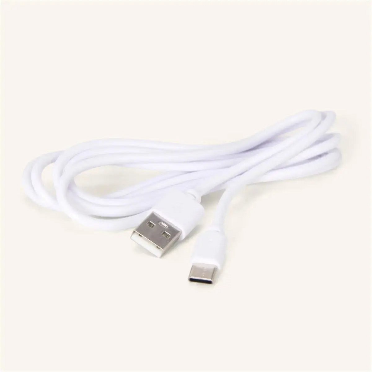 Included USB C cable for easy recharging of Hugo Amber Yellow Lamp