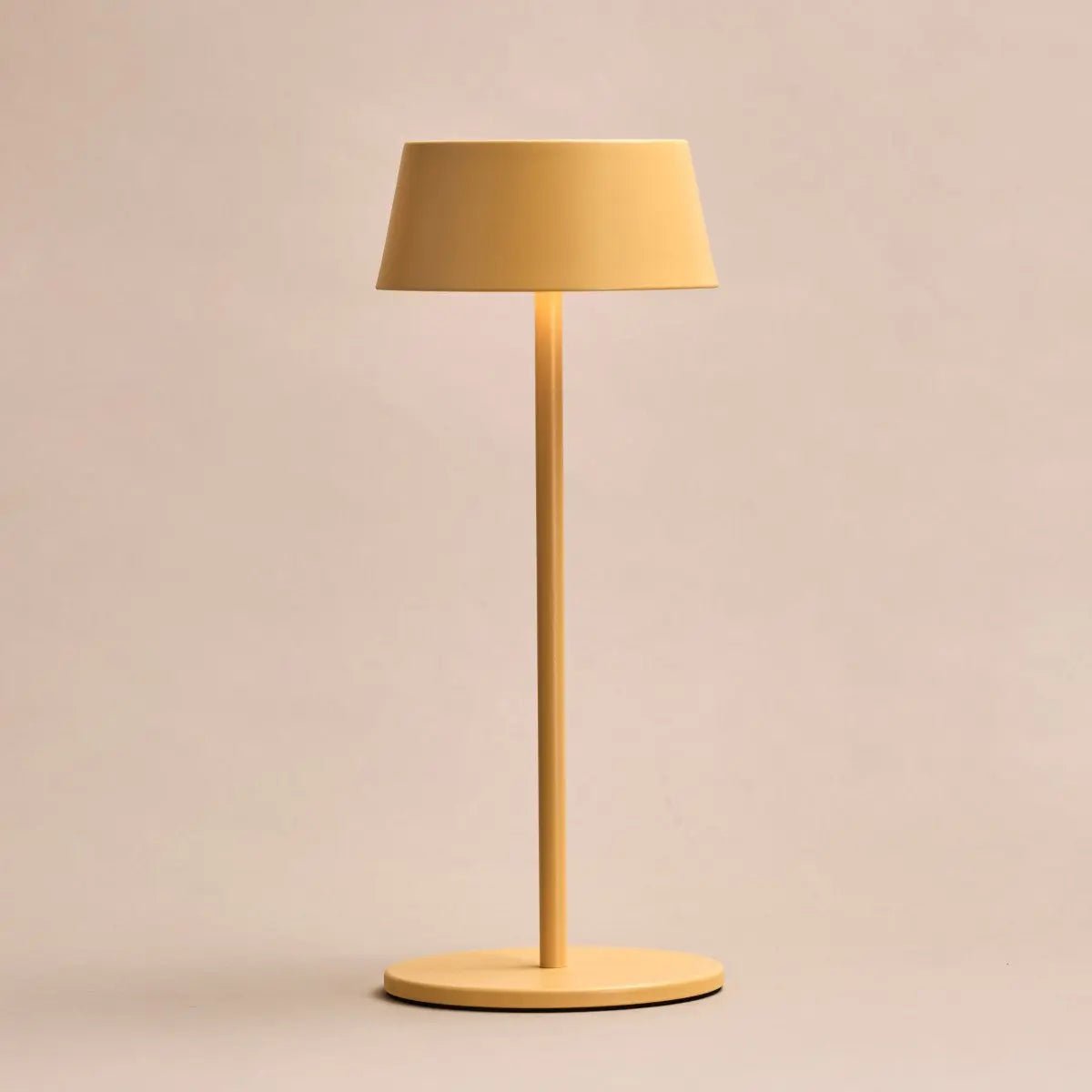Water resistant Hugo Lamp providing soft light for indoor or outdoor use