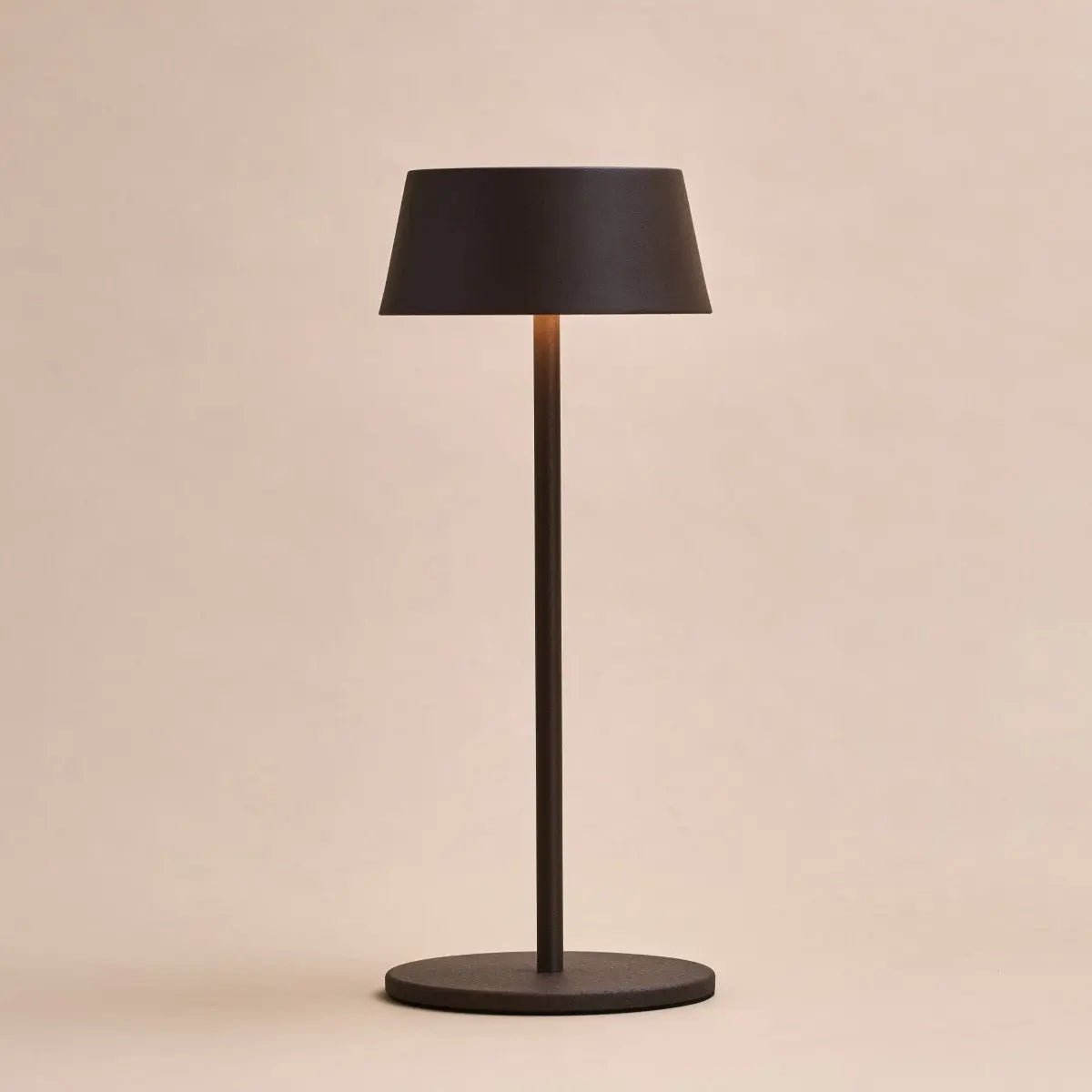 Close-up of Hugo Lamp touch dim control for perfect brightness