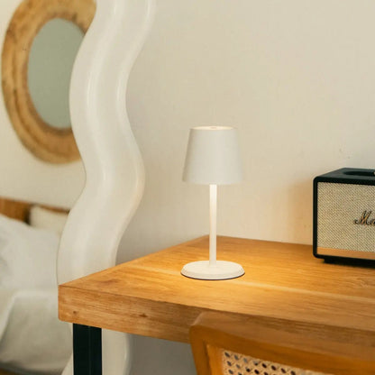 White James Lamp enhancing modern room aesthetic with subtle brightness