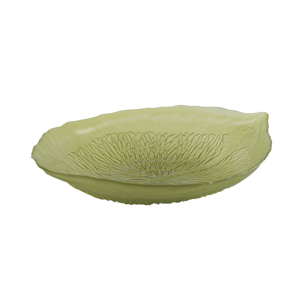 Lemon Zest Green Glass Bowl – Green glass bowl for salads