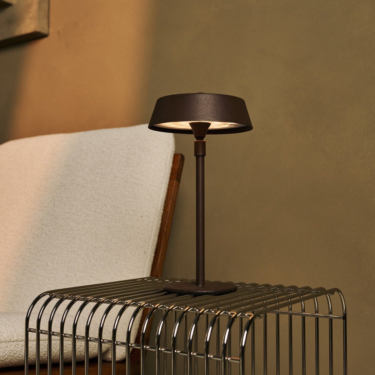 Luca Mocha Brown – Dimmable Lamp – Functional Bedroom Light