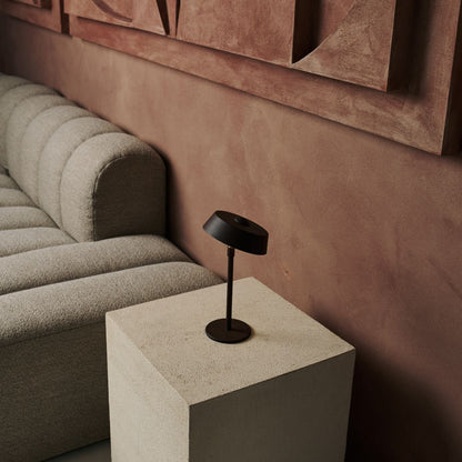 Luca Mocha Brown – Dimmable USB Lamp – Compact Side Table Lighting