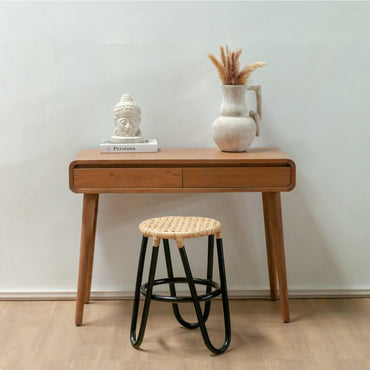 Rattan Stool KOLAKA rattan basket three legged handmade round seat