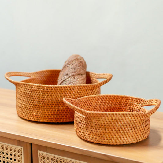 SUWARI rattan basket, small decorative storage for home essentials