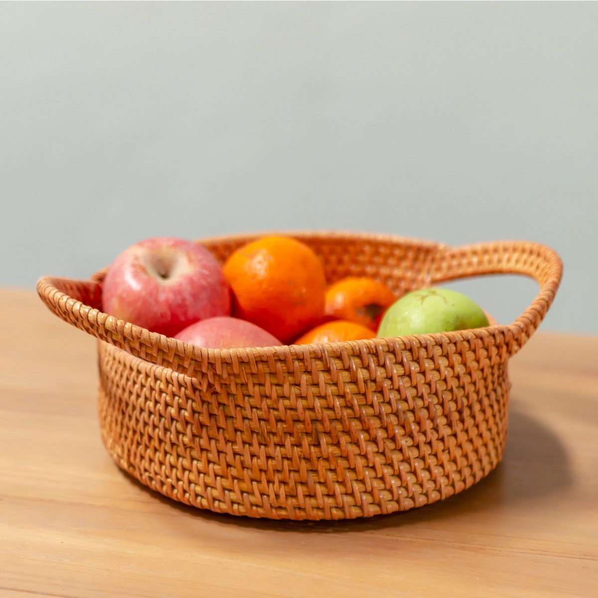 SUWARI rattan basket, handmade storage for keys, toys, or accessories