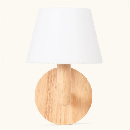 Ted eco-friendly wooden wall lamp made from sustainable rubberwood