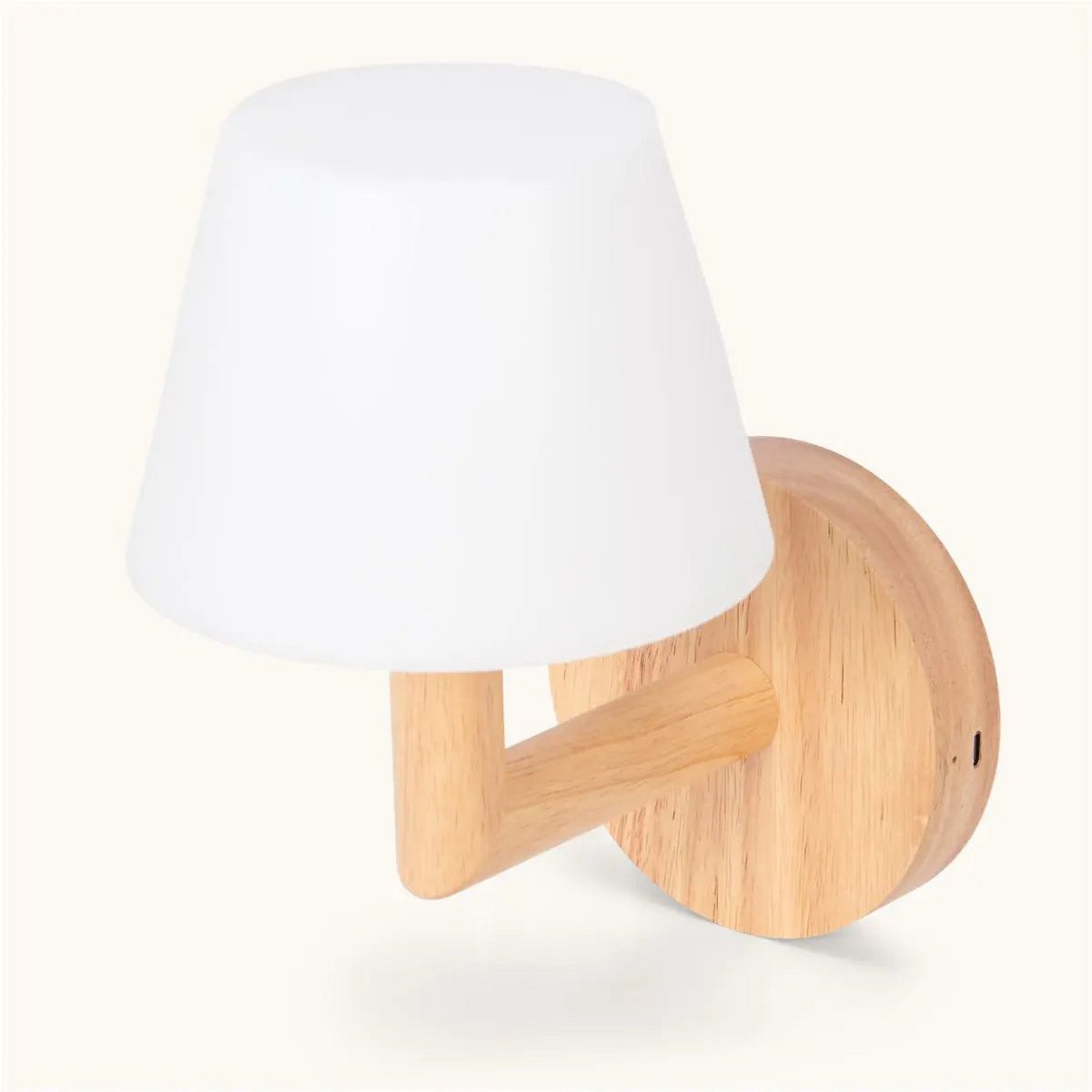 Ted minimalist wooden wall lamp enhancing cozy modern decor