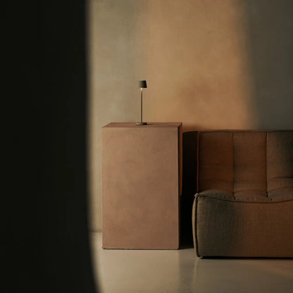 Vondel Mini Shadow Grey Lamp – Minimalist Base Design from Far
