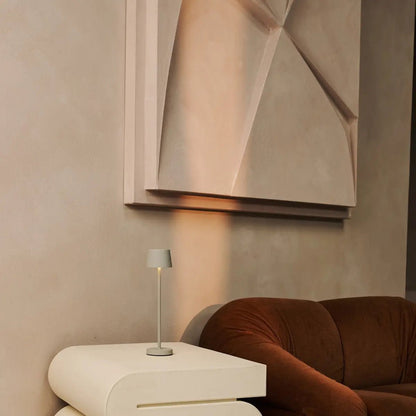 Vondel Mini Shadow Grey Rechargeable Lamp – Pair of Cordless Lamps for Home Decor
