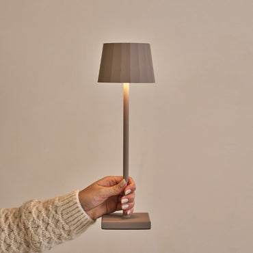 Wouter Koala Brown cordless lamp shown in elegant handheld design