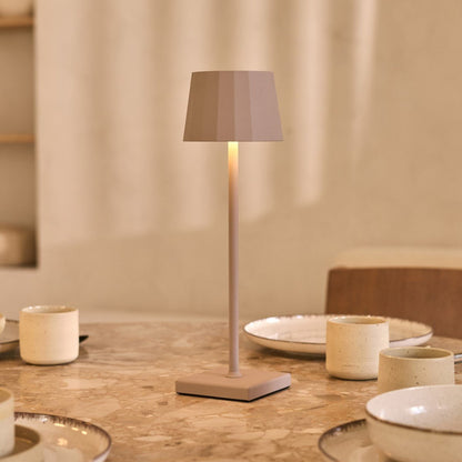 Wouter Koala Brown LED lamp softly illuminating modern coffee table