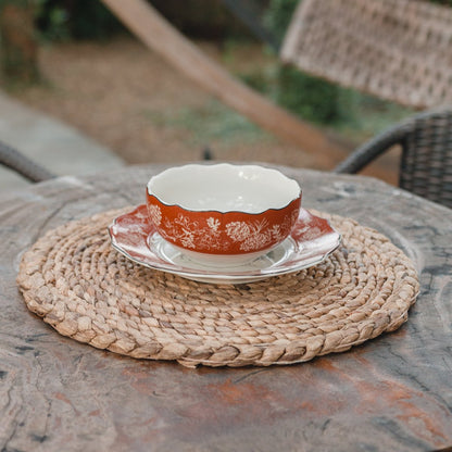 Placemat (Set of 2, 4 or 6) PANDAWA 38 cm | Boho Table Mat made of Waterhyacinth