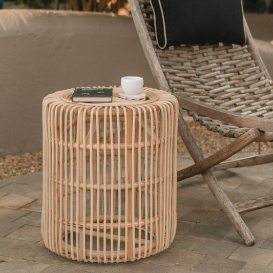 Rattan Side Table | End Table | Couch Table ALAMAYA