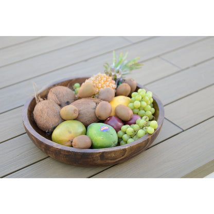 Wooden decorative bowl 45x45x9cm