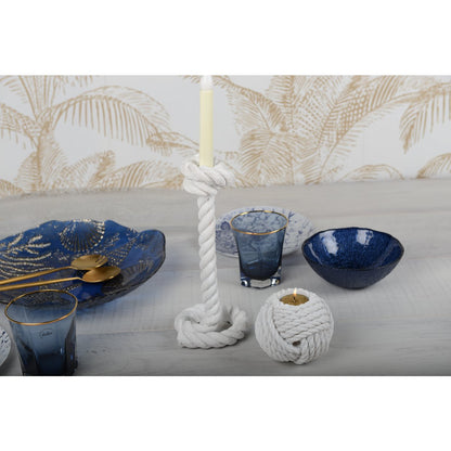Blue soup bowl