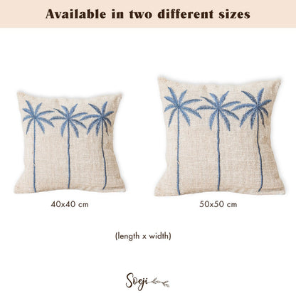 ANARKA cotton cushion cover, eco-friendly embroidered pillow for home décor
