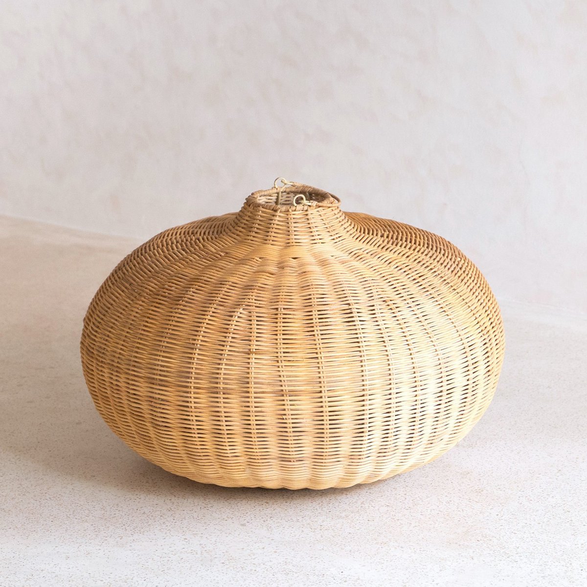 ANJANI lampenkap – Groot rond rotan, 56 cm
