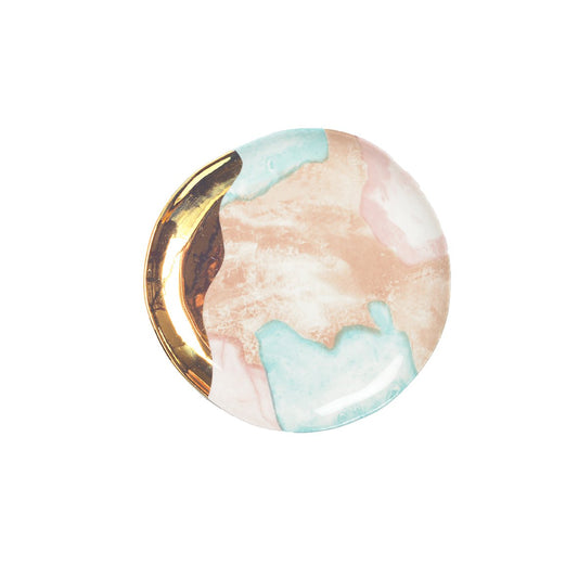 Multicolored bread plate