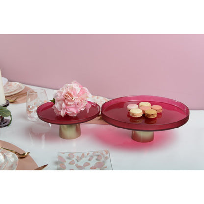 Raspberry cake stand 21x21x8cm