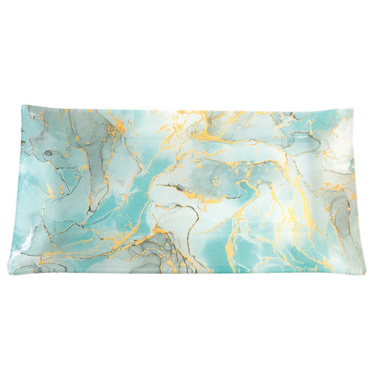 Rectangular Golden Ocean Tray 29.5x15x2cm