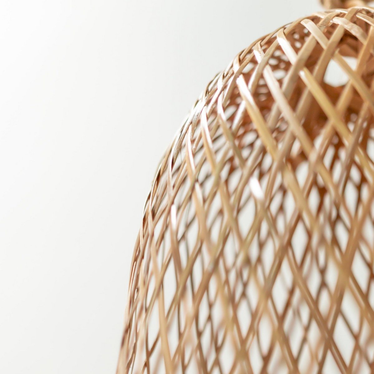 CozyVibe natural bamboo pendant light for living room décor

