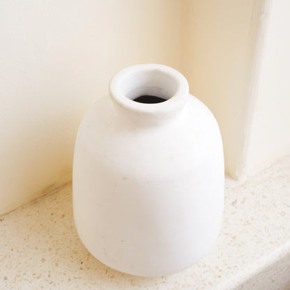 Bawa clay basket vase for dried flowers home decoration