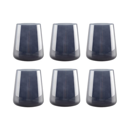 Black water glasses - Lot of 6 cups