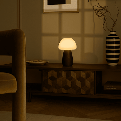 Bear Dark Brown – Rechargeable Lamp – Cordless lamp creating warm light in cozy living room