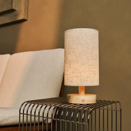 Ben Light Brown – Natural wooden lamp with dimmable warm lighting feature