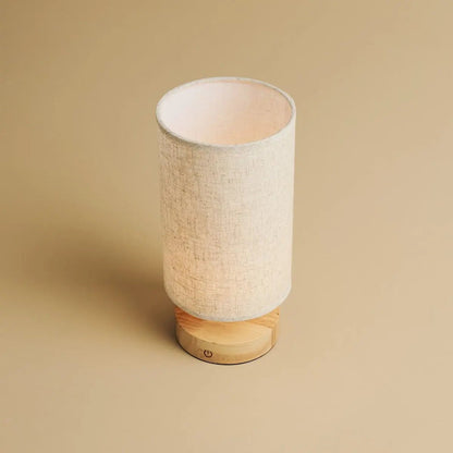 Ben Light Brown – USB rechargeable lamp with durable fabric shade