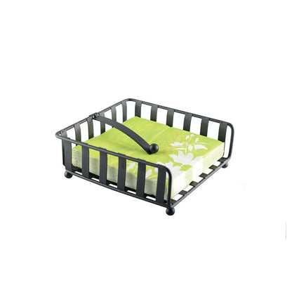 Black Iron Napkin Holder – Elegant Table Accent - CozyVibe.eu