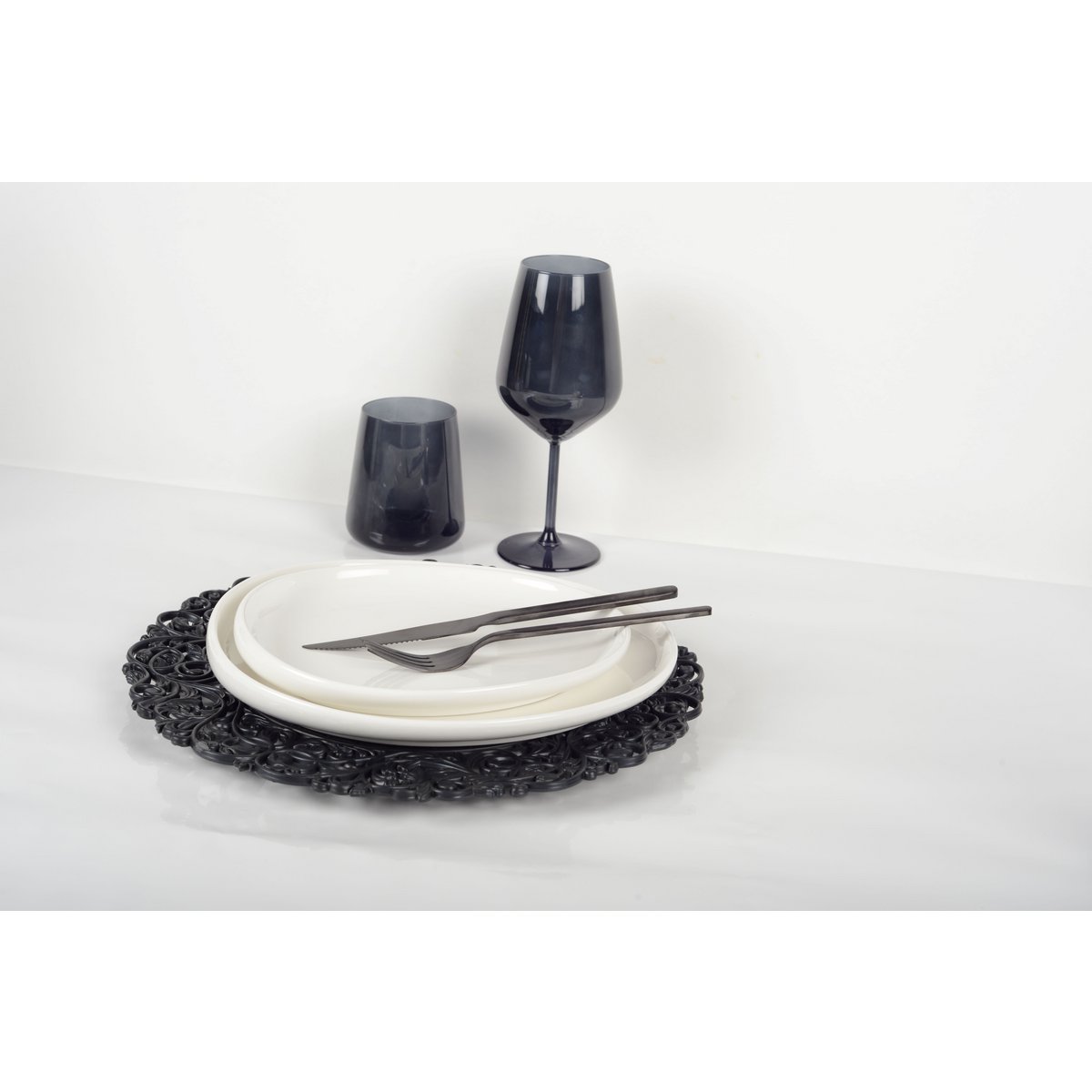Schwarze Wassergläser, 6er-Set – CozyVibe.eu