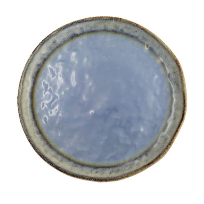 Blue porcelain dessert plate 21.5x21.5x1.4cm - CozyVibe.eu