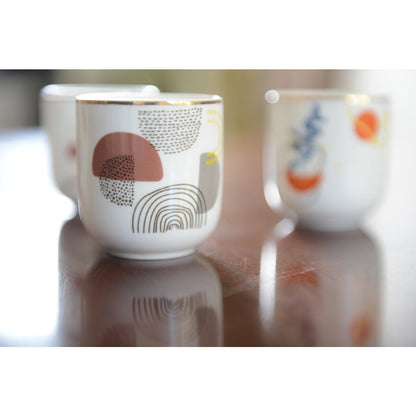 Set of 4 coffee cups -5.1x3.9x5.5 cm