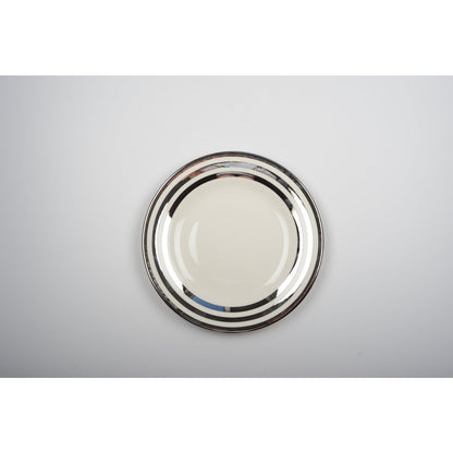 Plate Triple Silver Color