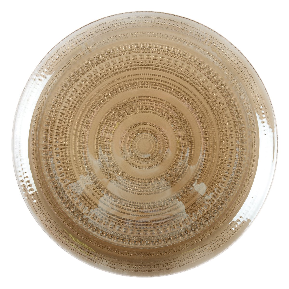 Stylish smoked glass plate for home decor and table decoration | CozyVibe
