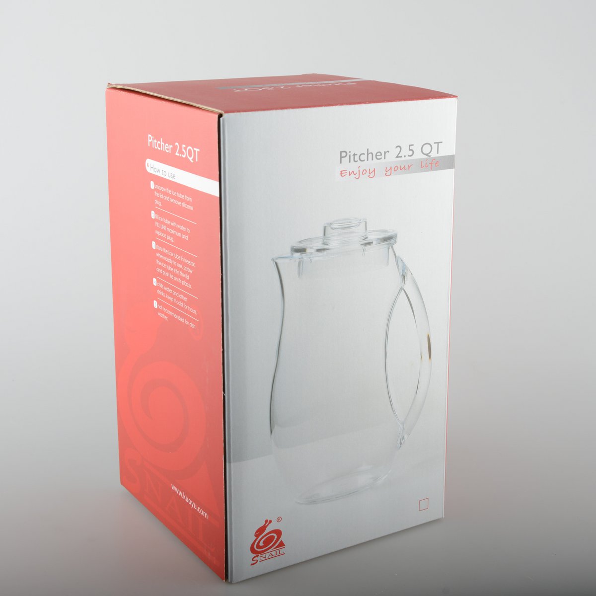 Carafe with filter for fruits 18.5x13.5x26.5cm - CozyVibe.eu