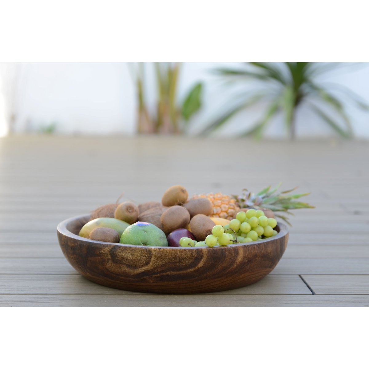 Wooden decorative bowl 45x45x9cm