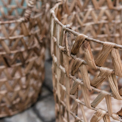 Laundry Basket | Plant Basket | Storage Basket NAILAKA made from Water Hyacinth (3 sizes)